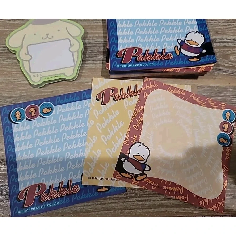 Pompompurin & Pekkle Stationery Set 100+ pc Vintage‎ 1997 Hello Kitty Sanrio